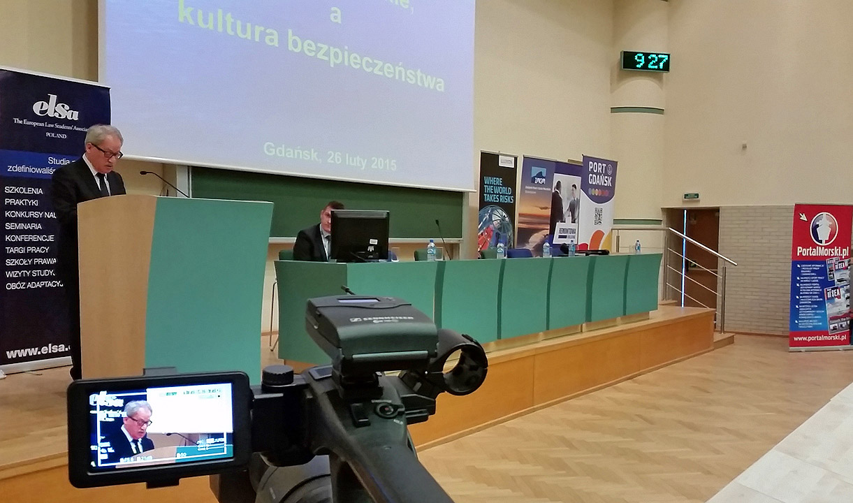 Andrzej Królikowski, dyr. Urzędu Morskiego podczas prezentacji 